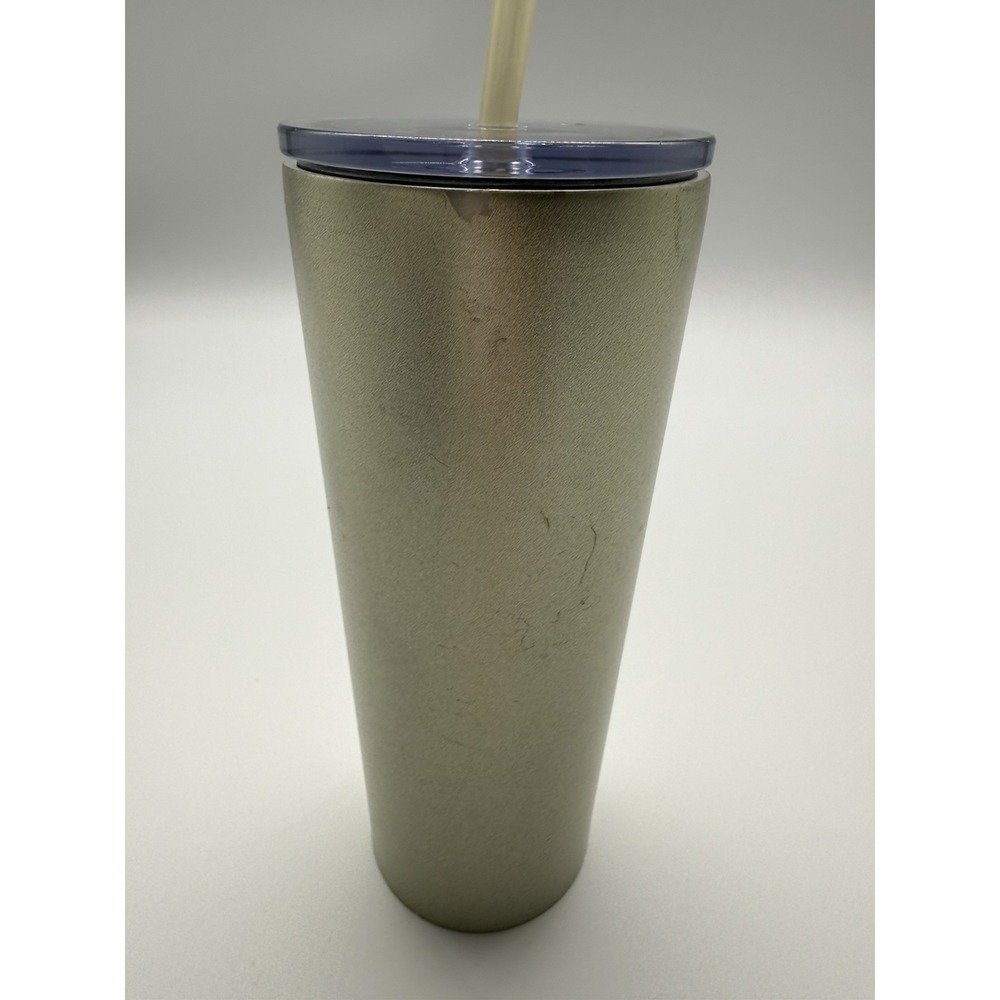 Starbucks 24 oz. Stainless Steel Silver Siren Cold Cup Tumbler w/ Black Lid - Picture 2 of 9